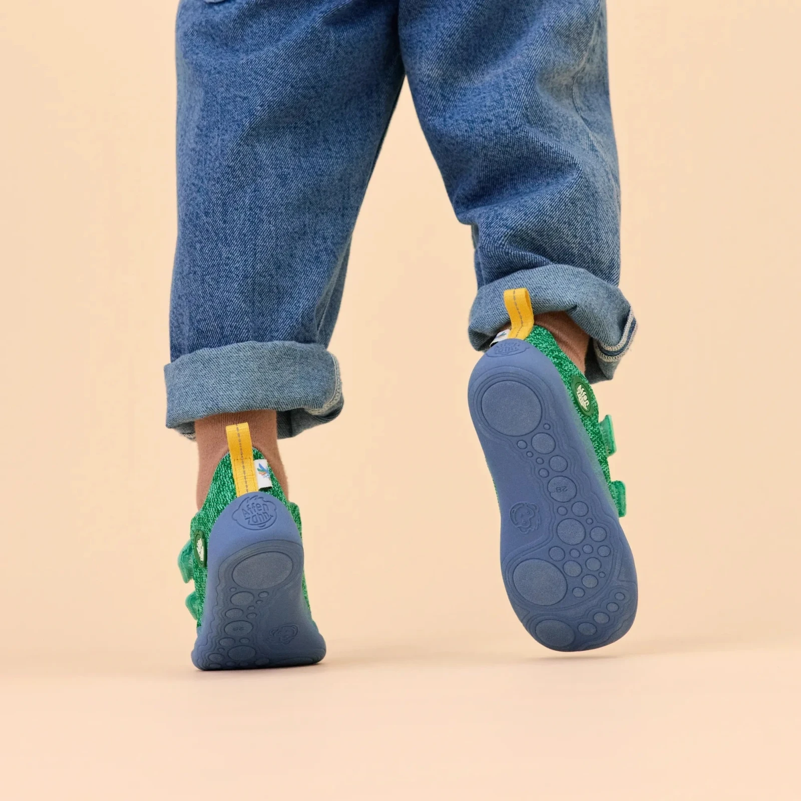 Полуботинки Affenzahn Happy Райская птица — зелёный, фото 3