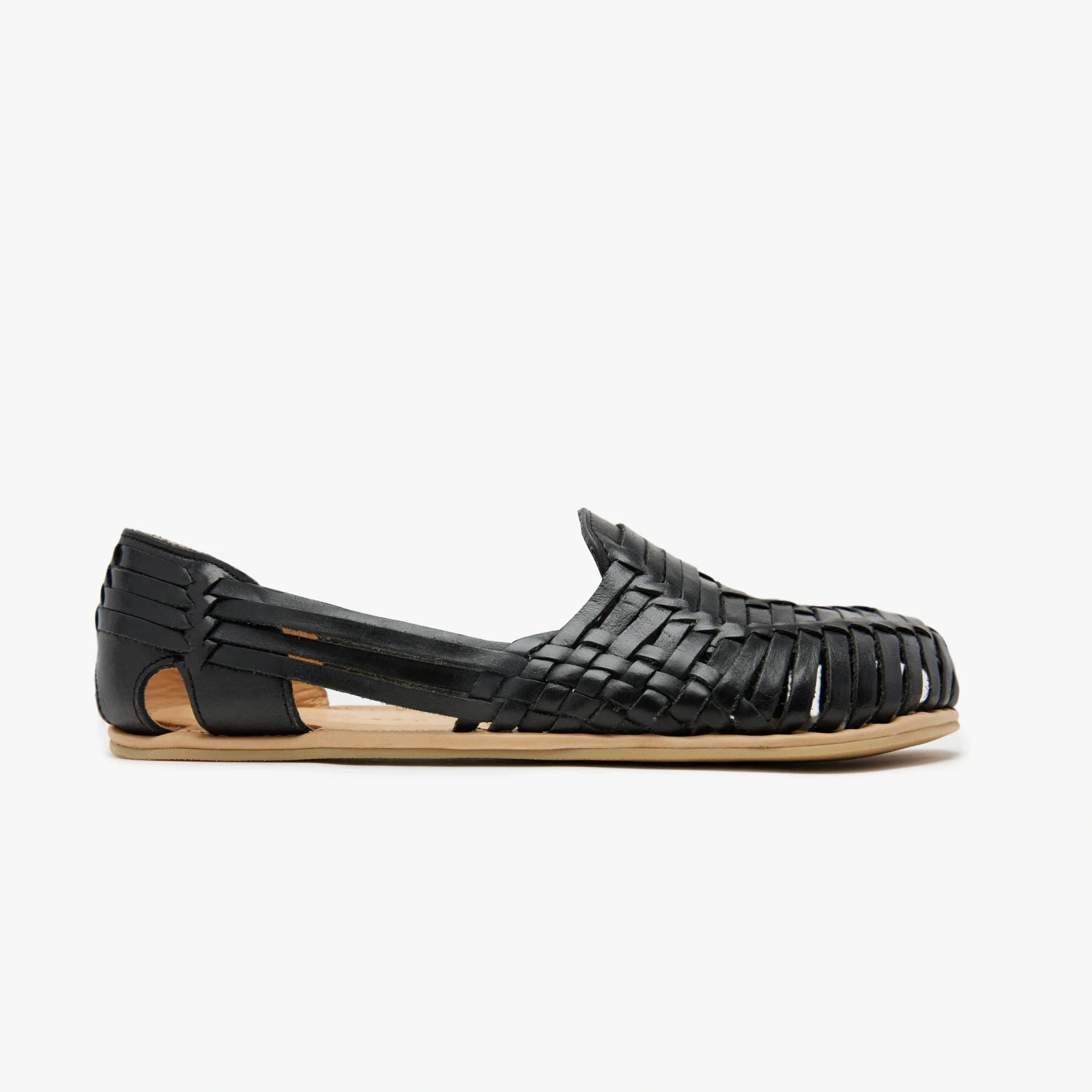 Босоногие сандалии Origo Huarache Slip-On Wide by Anya — чёрный, фото 5