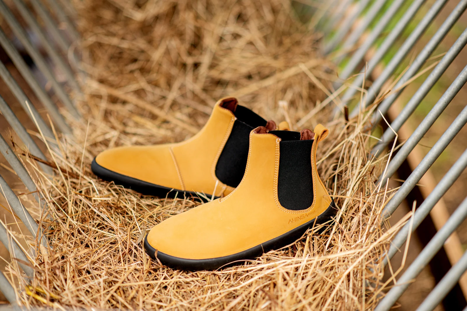 Ботинки Ahinsa Chelsea 2.0 Barefoot — горчичный, фото 10