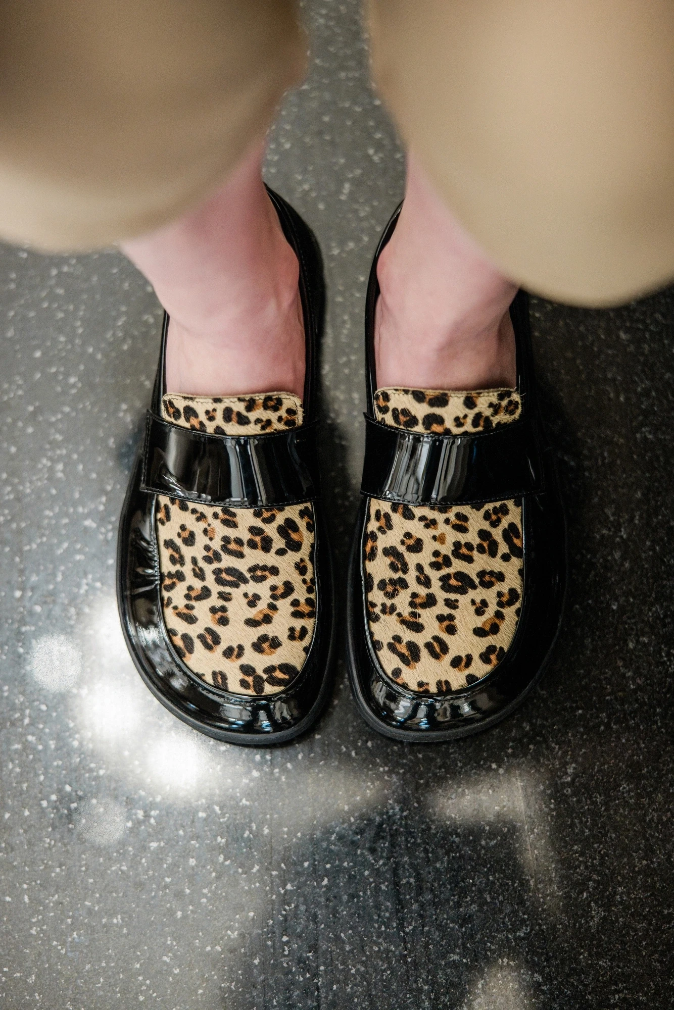 Босоногие туфли Shapen SHEEN — чёрный с леопардовым рисунком, фото 10